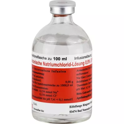 ISOTONISCHE NaCl-oppløsning 0,9 % Eifelfango, 20X100 ml
