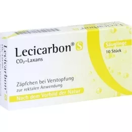 LECICARBON S CO2 Laxans stikkpiller, 10 stk