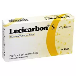 LECICARBON S CO2 Laxans stikkpiller, 10 stk