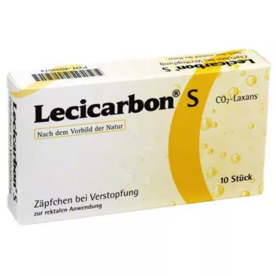 LECICARBON S CO2 Laxans stikkpiller, 10 stk LECICARBON S CO2 Laxans stikkpiller, 10 stk