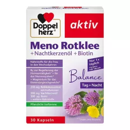 DOPPELHERZ Meno Rødkløver + nattlysolje + biotinkapsler, 30 stk