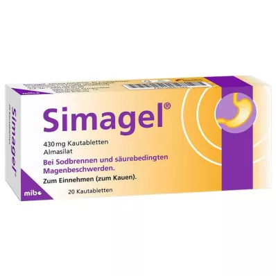 SIMAGEL Tyggetabletter, 20 stk SIMAGEL Tyggetabletter, 20 stk