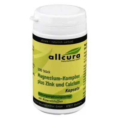 MAGNESIUM KOMPLEX m.Zinc+Calcium Kapsler, 100 kapsler MAGNESIUM KOMPLEX m.Zinc+Calcium Kapsler, 100 kapsler