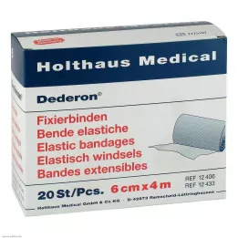 DEDERON Fikseringsbandasjer 6 cmx4 m, 20 stk