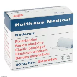 DEDERON Fikseringsbandasjer 8 cmx4 m, 20 stk