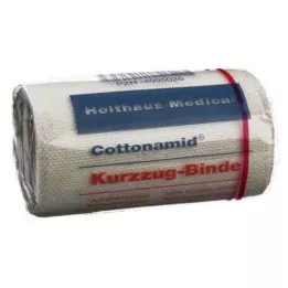 COTTONAMID elastisk kort strekkbandasje 8 cm x 5 m, 1 stk