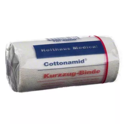 COTTONAMID elastisk kort strekkbandasje 10 cm x 5 m, 1 stk