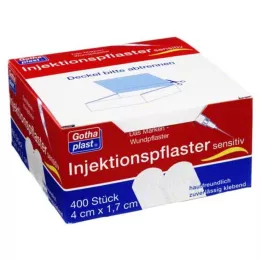 GOTHAPLAST Injeksjonsgips sensitiv 1,7x4 cm, 400 stk