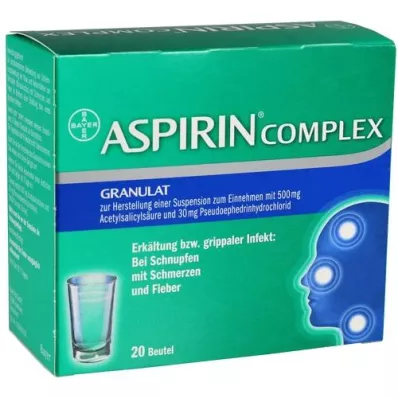 ASPIRIN COMPLEX pose med granulat for tilberedning av en suspensjon for administrering, 20 stk