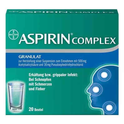 ASPIRIN COMPLEX pose med granulat for tilberedning av en suspensjon for administrering, 20 stk ASPIRIN COMPLEX pose med granulat for tilberedning av en suspensjon for administrering, 20 stk