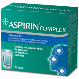 ASPIRIN COMPLEX pose med granulat for tilberedning av en suspensjon for administrering, 20 stk