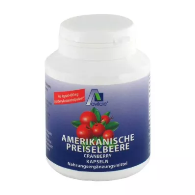PREISELBEERE American 400 mg kapsler, 100 stk PREISELBEERE American 400 mg kapsler, 100 stk