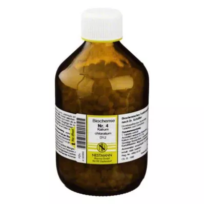 BIOCHEMIE 4 Kalium chloratum D 12 tabletter, 1000 stk BIOCHEMIE 4 Kalium chloratum D 12 tabletter, 1000 stk