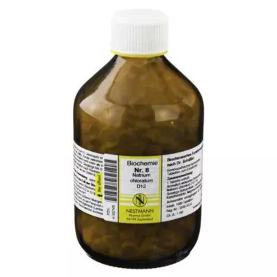 BIOCHEMIE 8 Natrium chloratum D 12 tabletter, 1000 stk BIOCHEMIE 8 Natrium chloratum D 12 tabletter, 1000 stk