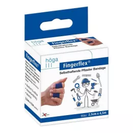 FINGERFLEX 2,5 cmx4,5 m blå lateksfri, 1 stk