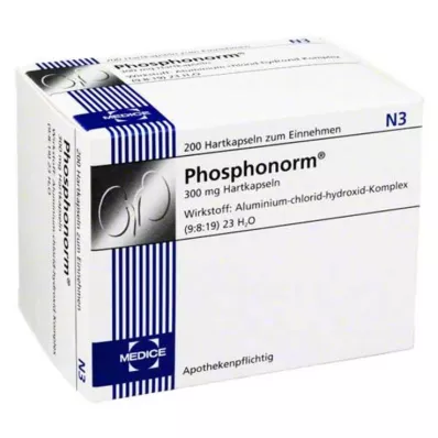 PHOSPHONORM Harde kapsler, 200 stk