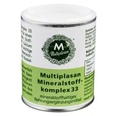 MULTIPLASAN Mineral Complex 33 tabletter, 350 stk