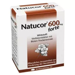 NATUCOR 600 mg forte filmdrasjerte tabletter, 50 stk