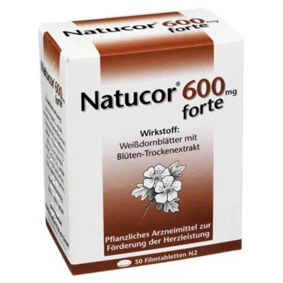 NATUCOR 600 mg forte filmdrasjerte tabletter, 50 stk NATUCOR 600 mg forte filmdrasjerte tabletter, 50 stk