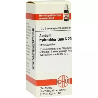ACIDUM HYDROCHLORICUM C 200 globuler, 10 g
