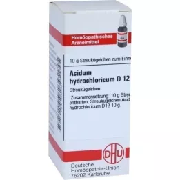 ACIDUM HYDROCHLORICUM D 12 globuler, 10 g