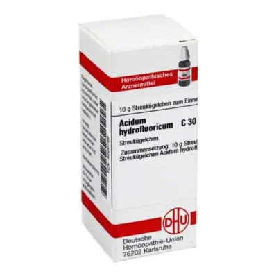 ACIDUM HYDROFLUORICUM C 30 globuler, 10 g