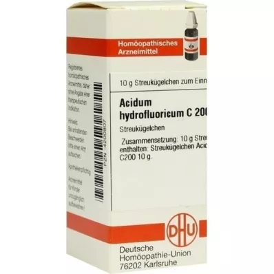 ACIDUM HYDROFLUORICUM C 200 globuler, 10 g