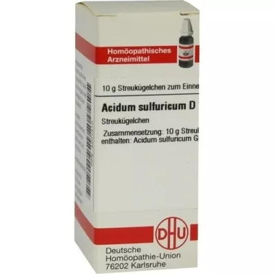 ACIDUM SULFURICUM D 12 globuler, 10 g