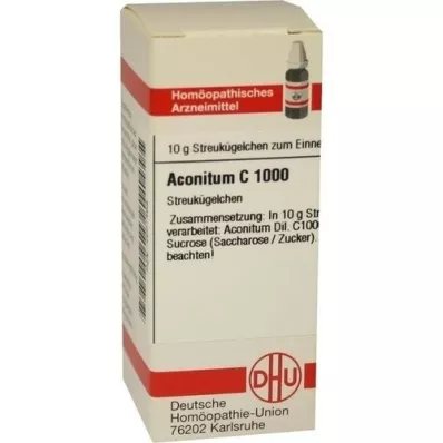 ACONITUM C 1000 globuler, 10 g