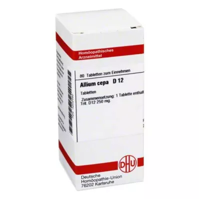 ALLIUM CEPA D 12 tabletter, 80 stk