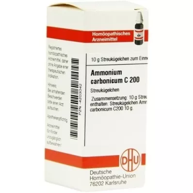 AMMONIUM CARBONICUM C 200 globuler, 10 g