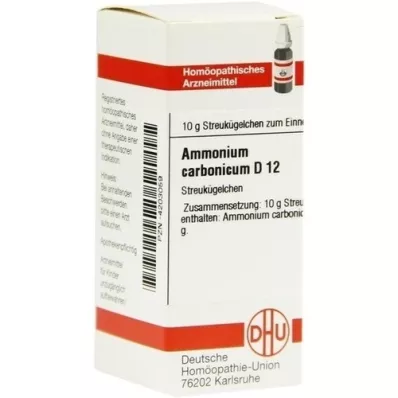 AMMONIUM CARBONICUM D 12 globuler, 10 g
