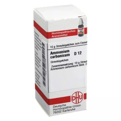 AMMONIUM CARBONICUM D 12 globuler, 10 g