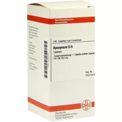 APOCYNUM D 6 tabletter, 200 stk