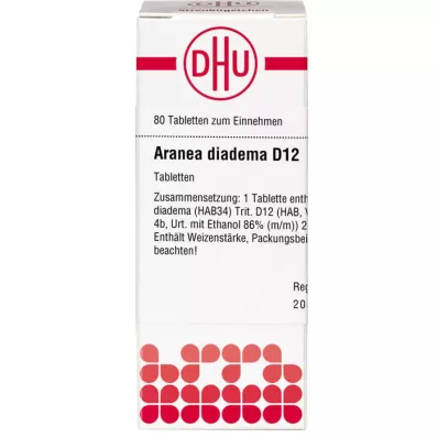 ARANEA DIADEMA D 12 tabletter, 80 stk