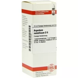 ARGENTUM METALLICUM D 6 Fortynning, 20 ml