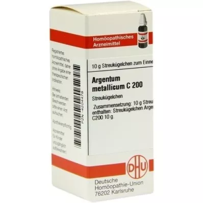 ARGENTUM METALLICUM C 200 globuler, 10 g