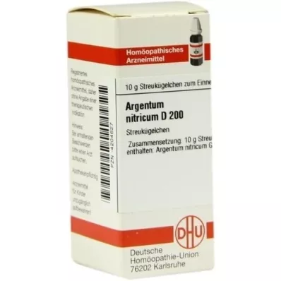 ARGENTUM NITRICUM D 200 globuler, 10 g