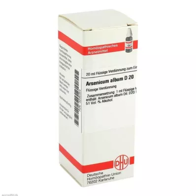 ARSENICUM ALBUM D 20 Fortynning, 20 ml ARSENICUM ALBUM D 20 Fortynning, 20 ml
