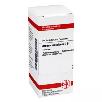 ARSENICUM ALBUM C 6 tabletter, 80 stk ARSENICUM ALBUM C 6 tabletter, 80 stk