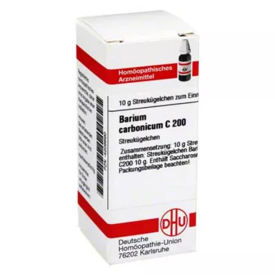 BARIUM CARBONICUM C 200 globuler, 10 g BARIUM CARBONICUM C 200 globuler, 10 g