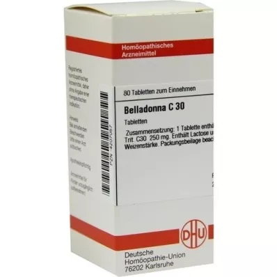 BELLADONNA C 30 tabletter, 80 stk
