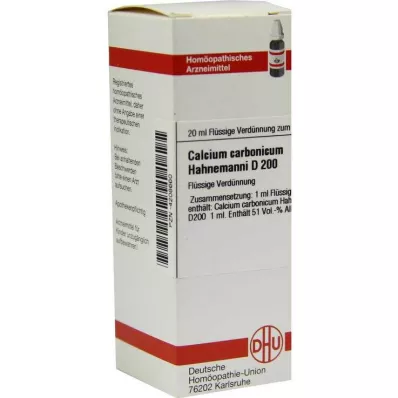 CALCIUM CARBONICUM Hahnemanni D 200 Fortynning, 20 ml CALCIUM CARBONICUM Hahnemanni D 200 Fortynning, 20 ml