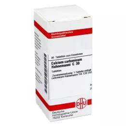 CALCIUM CARBONICUM Hahnemanni C 30 tabletter, 80 stk