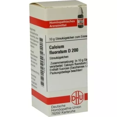 CALCIUM FLUORATUM D 200 globuler, 10 g