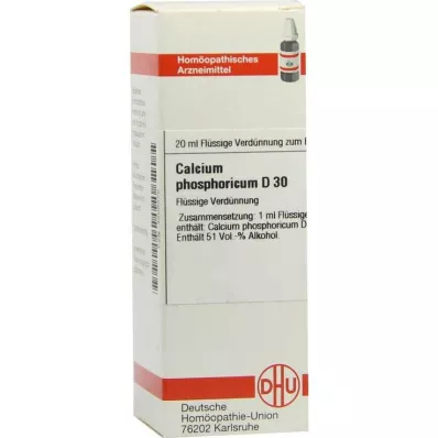CALCIUM PHOSPHORICUM D 30 Fortynning, 20 ml CALCIUM PHOSPHORICUM D 30 Fortynning, 20 ml