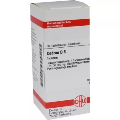 CEDRON D 6 tabletter, 80 stk