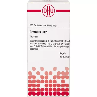 CROTALUS D 12 tabletter, 200 stk