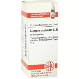 CUPRUM ACETICUM C 30 globuler, 10 g