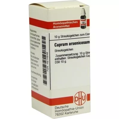 CUPRUM ARSENICOSUM D 30 globuler, 10 g